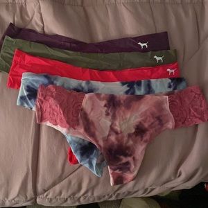 PINK by Victoria’s Secret thongs 5 pack medium
